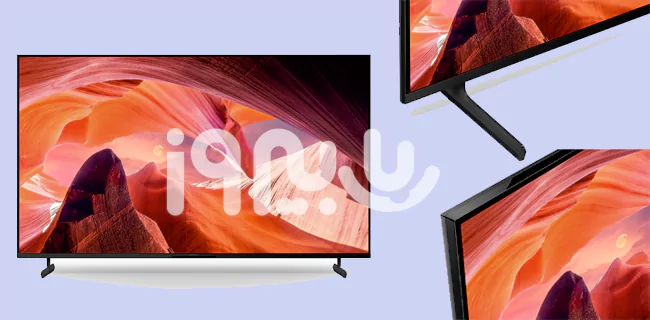 طراحی زیبای ظاهری تلویزیون آندروید KD-55X80L سونی