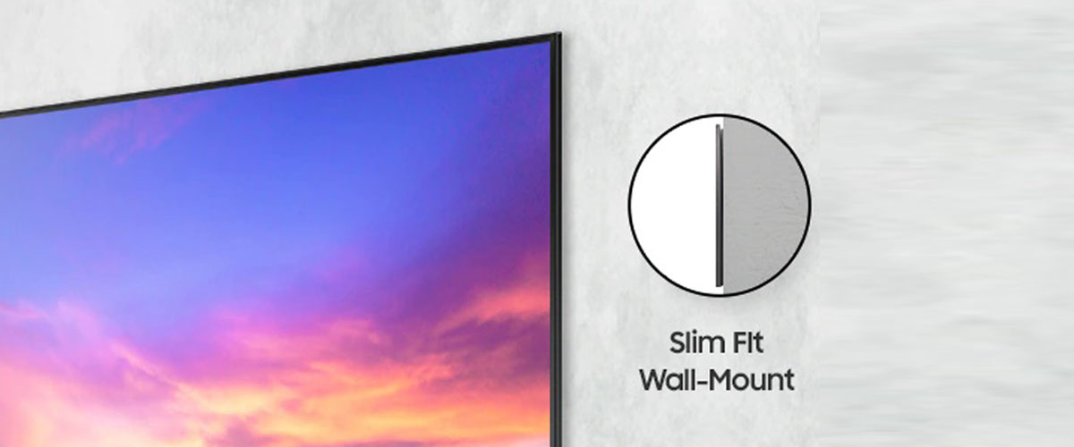 تلویزیون 70 اینچ AU8000 سامسونگ و ویژگی Slim Fit Wall Mount 