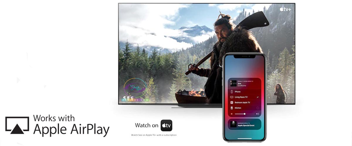تلویزیون 55 اینچ X8500J سونی با پشتیبانی از برنامه Apple AirPlay 